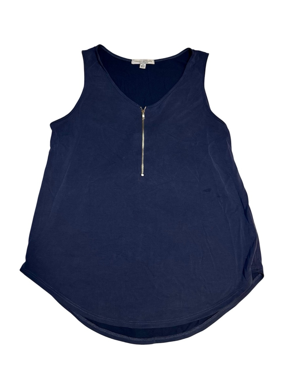 Green Envelope Los Angeles Blue Tank Top Blouse Blue Small